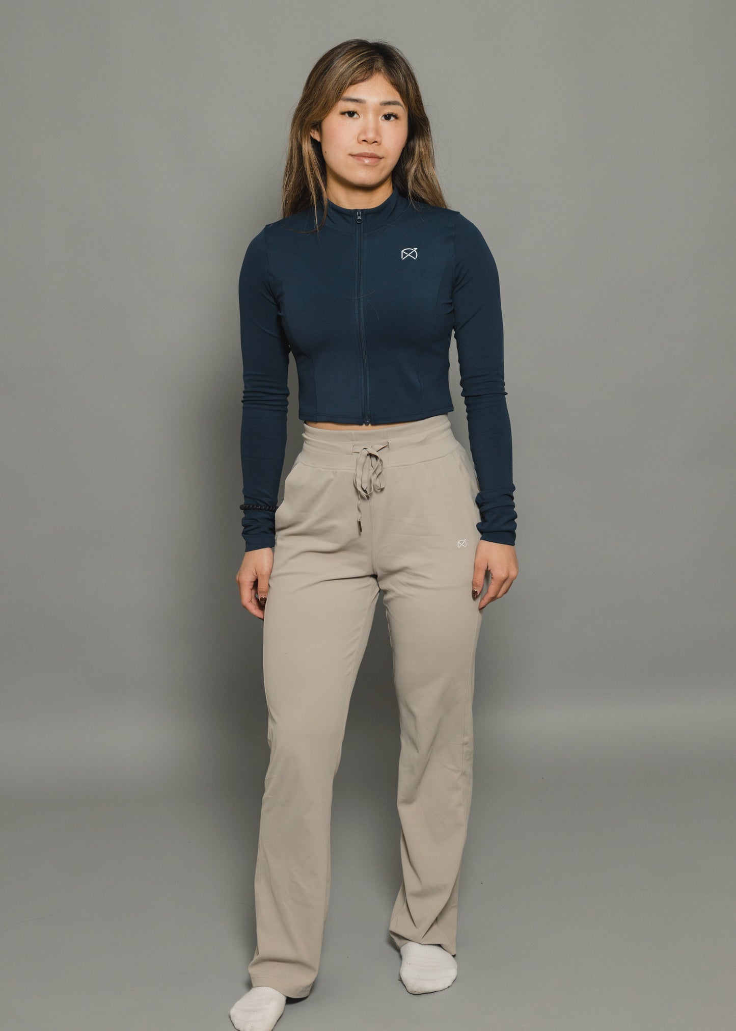 Cropped Zip Up Jacket