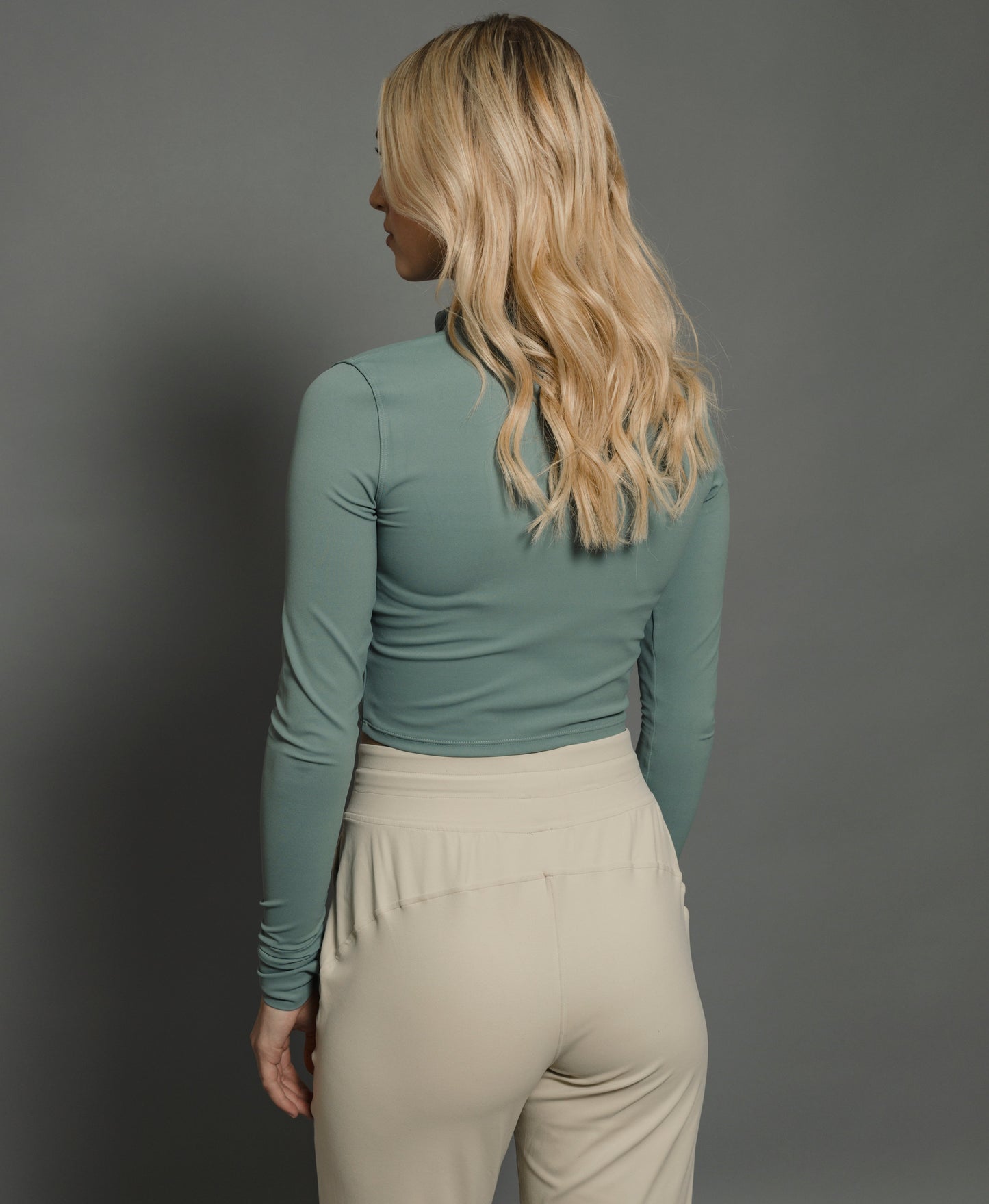 Cropped Zip Up Jacket